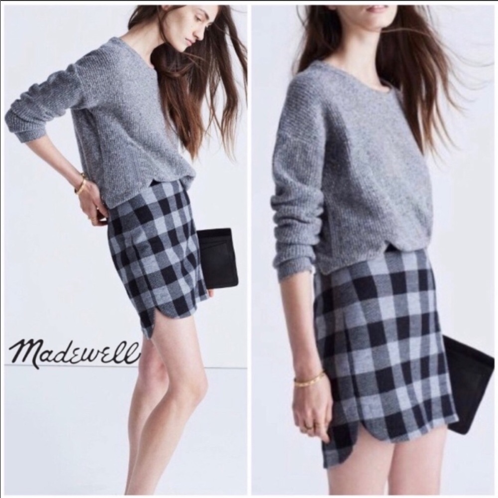 Madewell wool skirt